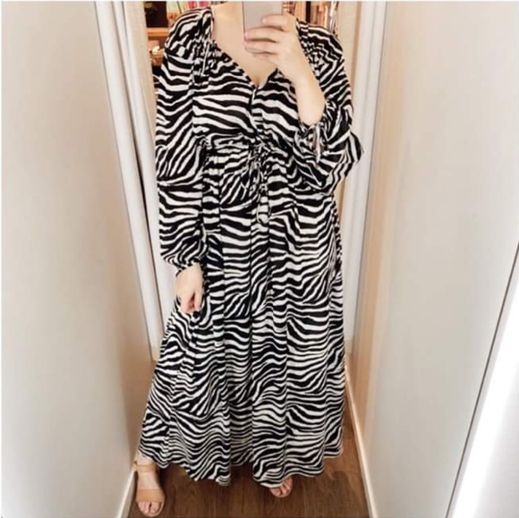 TIGERLILY Zoya Zebra Print Long Sleeve Maxi Dress NWT RRP$299 - Picture 14 of 16